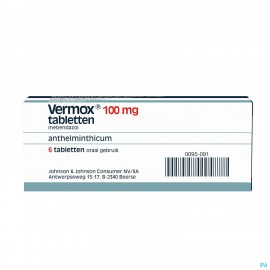 VERMOX 100 MG 6 COMP