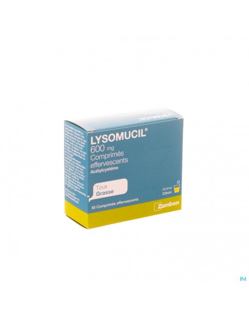 Lysomucil 600 30 Comprimés Effervescents 600 mg