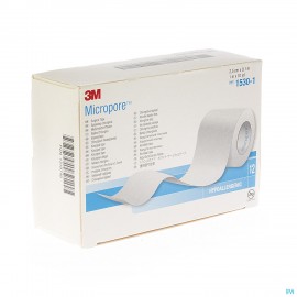 Micropore 3m 25,0mmx9,1m Nouv.derouleur 1530p-1d