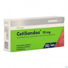 Cetirizine Sandoz compr  20x 10mg
