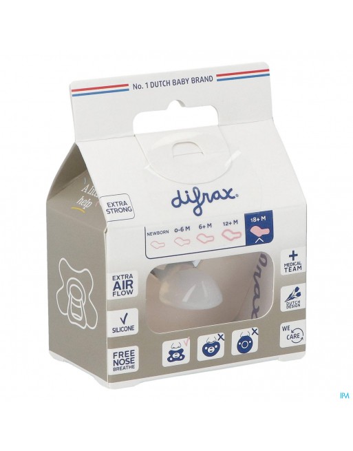 Difrax Fopspeen Sil Dental Xtr Sterk +18m 342