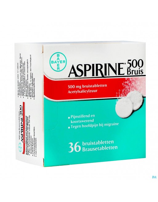 Aspirine bruistab 36x 500mg