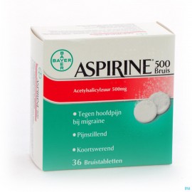 Aspirine bruistab 36x 500mg