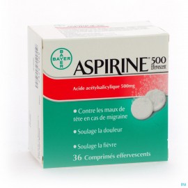 Aspirine bruistab 36x 500mg