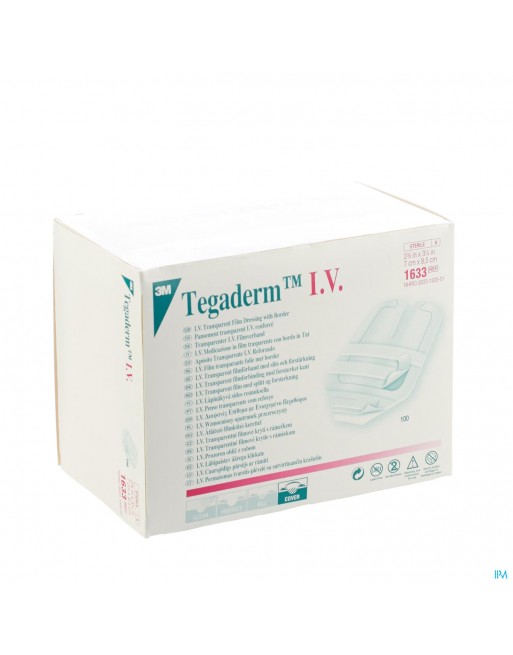 Tegaderm 3m Transp Dressing Iv Ster 100 16331v