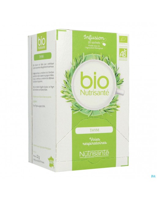 Infusie Bio Tijm Zakje 20