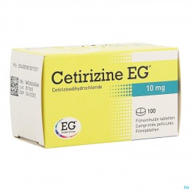 Cetirizine eg tab 100x 10mg