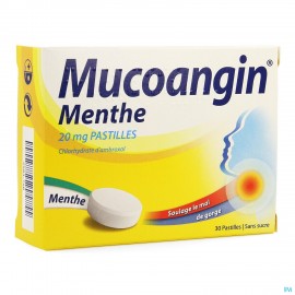 Mucoangin Menthe Pastilles...