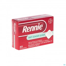 Rennie Menthe a sucer sans sucre 60 past