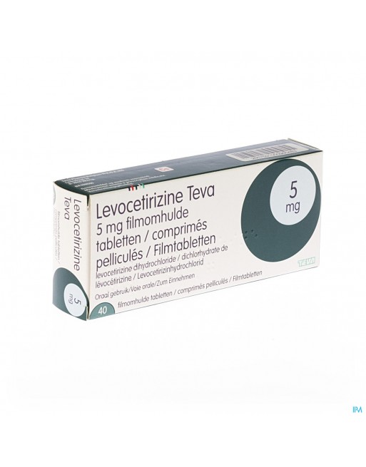 Levocetirizine Teva 5mg Filmomh Tabl 40 X 5mg