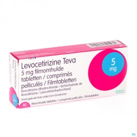 Levocetirizine Teva 5mg Filmomh Tabl 40 X 5mg