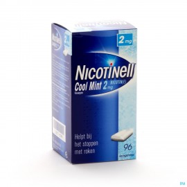 Nicotinell gommes a macher cool mint 96x 2mg