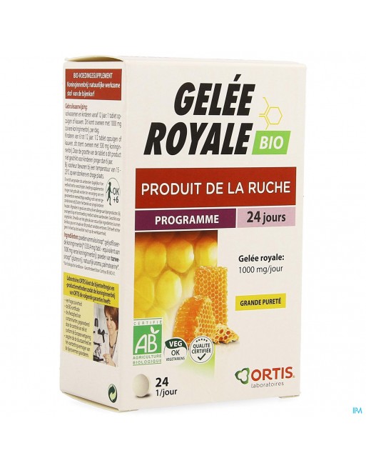 Ortis Koninginnebrij Bio Kauwtabletten 24