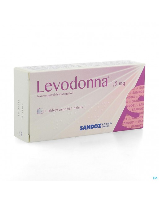 Levodonna 1,5mg Sandoz Comp 1 X 1,5mg