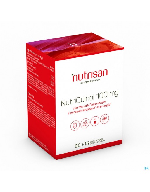 Nutriquinol 100mg Softgels 90+15 Gratis Nutrisan