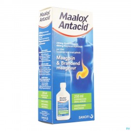 Maalox antacid 230mg/400mg/10ml orale susp 250 ml