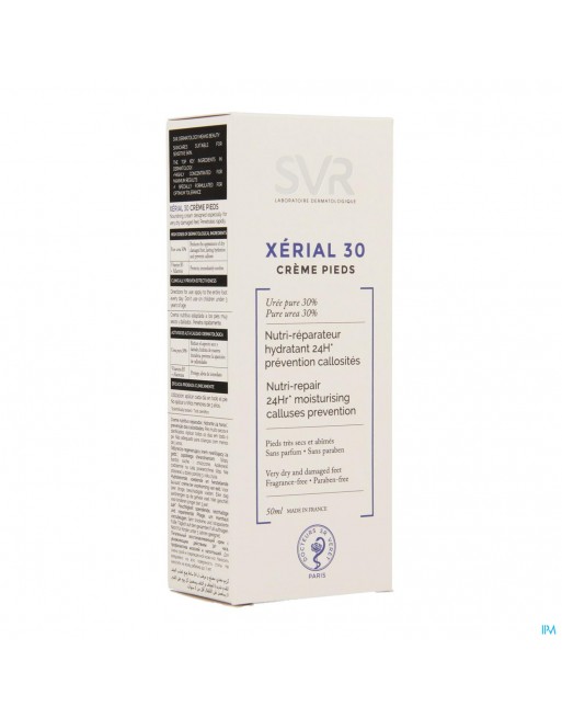 SVR XERIAL 30 Crème pieds 50 ml