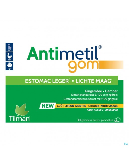 Antimetil Gom 24 gommes