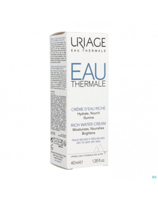 Uriage Thermaal Water Creme Rijk Water 40ml