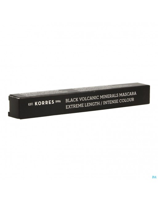 Korres Km Mascara Allong.01 Black Volcan. Mineral