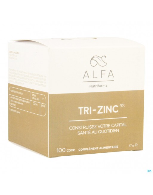 Alfa Tri-zinc 20mg Tabl 100