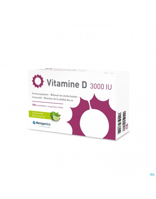 Vitamine D 3000iu Metagenics Comp 168