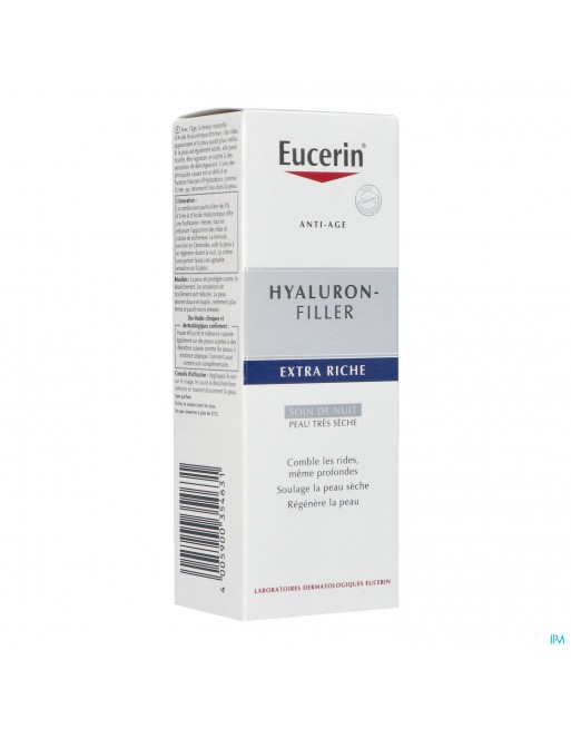Eucerin Hyaluron Filler Extra Rijk Nachtcreme 50ml