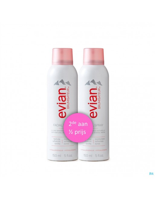 Evian Verstuiver Duo 2x150ml 2e-50%