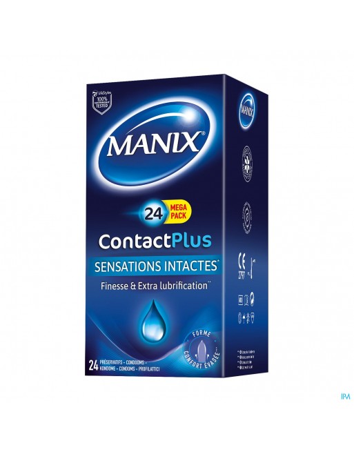 Manix Contact Plus Condomen 24
