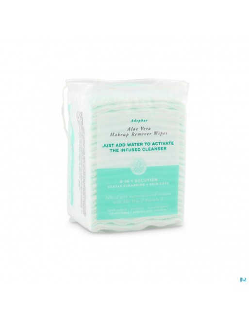 Adephar Make-up Remover Wipes 2in1 Aloe 40