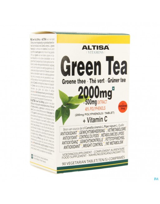 Altisa Groene Thee 2000mg (500mg Extract) Comp 90