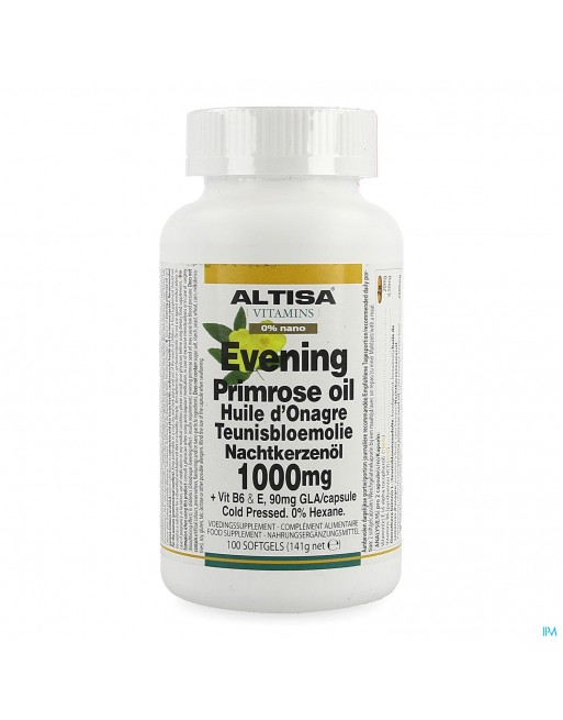 Altisa Teunisbloemolie 1000mg Caps 100