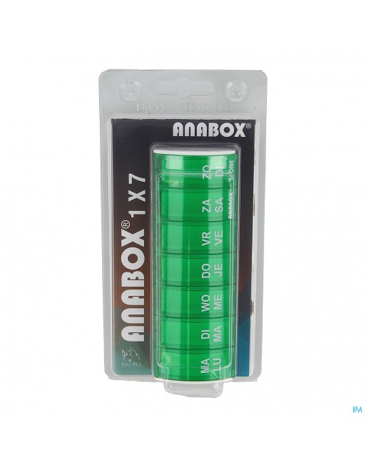 Anabox Pilulier Semaine Vert