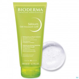 Bioderma Sebium Gel Moussant Actif Tube 200ml