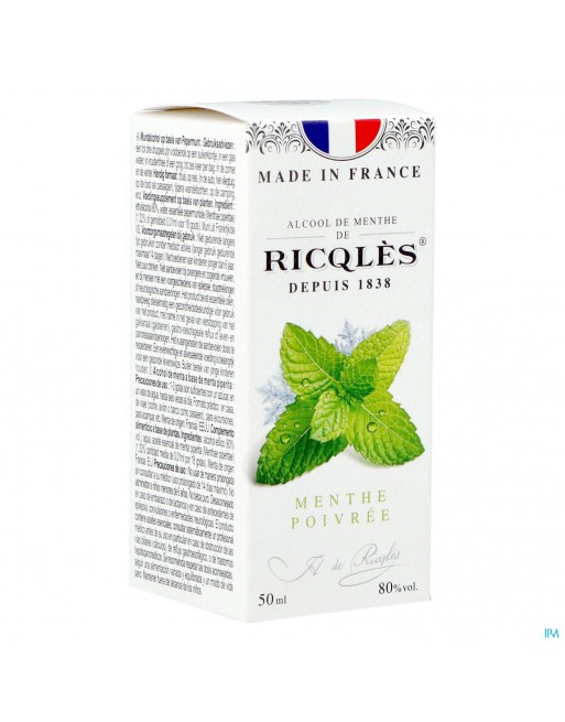 Ricqles Alcool De Menthe Fl 5cl