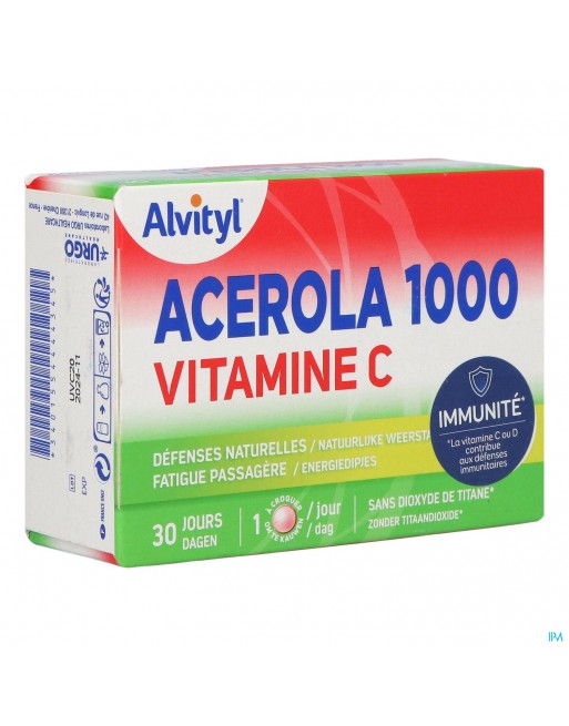 Alvityl Acerola Kauwtabl 30