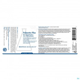 Palmetto Plus Biotics Caps 90