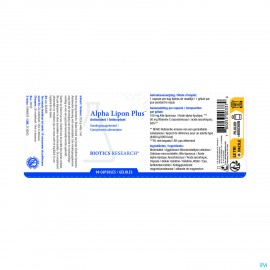 Alpha Lipon Plus Biotics Caps 90