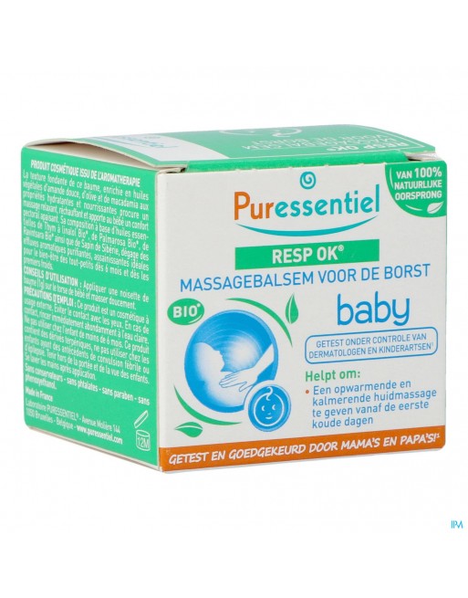 Puressentiel Ademhaling Massagebalsem Baby 30ml