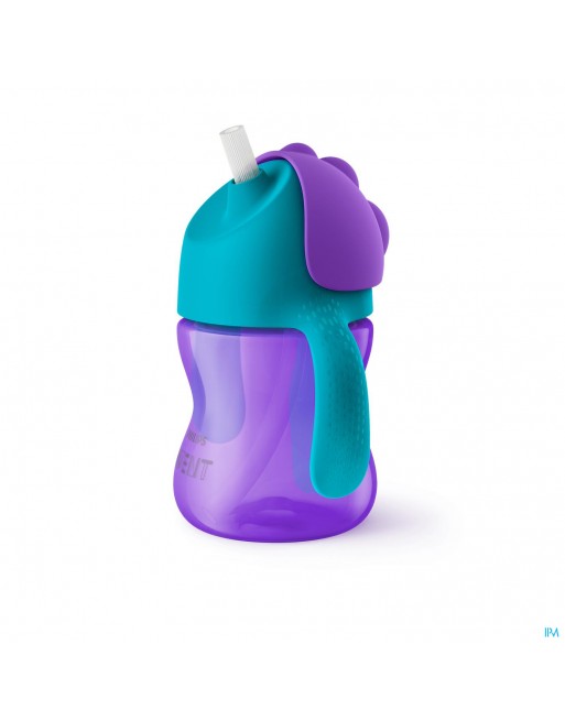 Philips Avent Drinkbeker Rietje Girl Paars 200ml SCF796/02