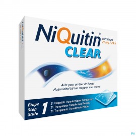 NIQUITIN CLEAR 21 MG 21 PATCH