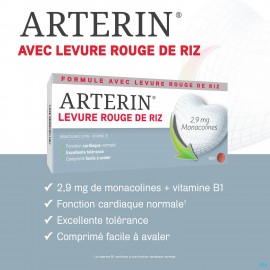 Arterin Levure Rouge Riz Comp 180