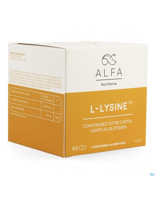 Alfa l-lysine 1000mg Tabl 45