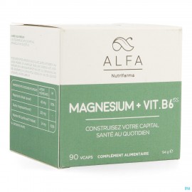 Alfa Magnesium + Vit B6 V-caps 90