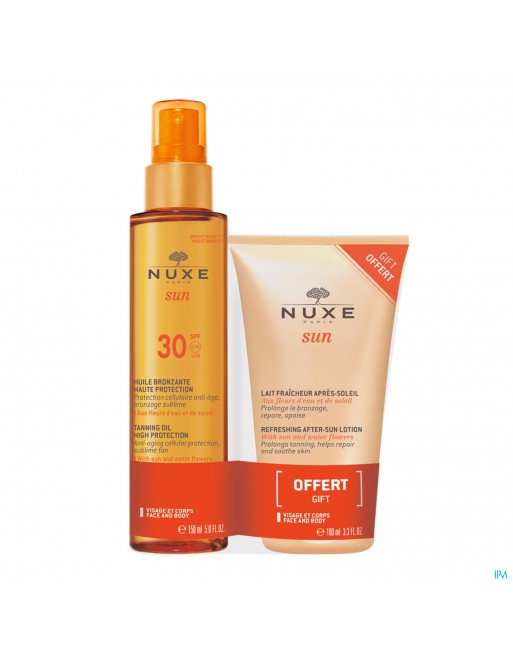 Nuxe Sun Duo Spf 30 Hle Bronz. 150ml+a/sun 100ml