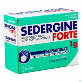 Sedergine Forte 1g Bruistabletten 20
