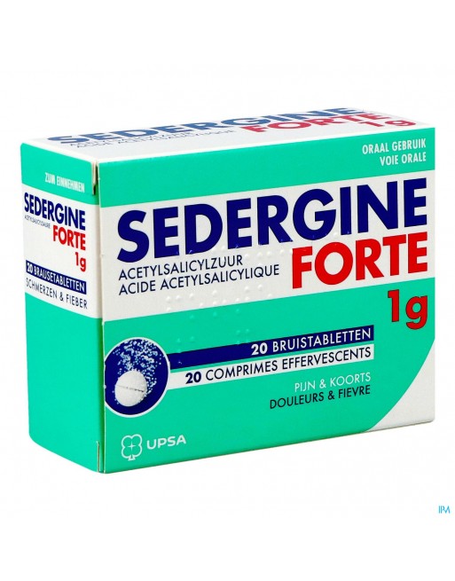 Sedergine Forte 1g Bruistabletten 20