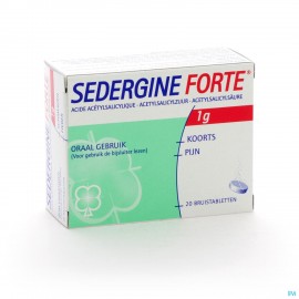 Sedergine Forte 1g Bruistabletten 20