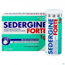 Sedergine Forte 1g Bruistabletten 20