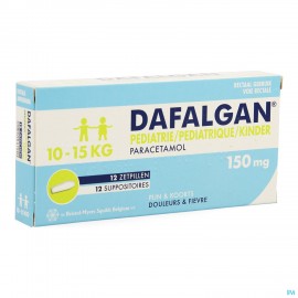 Dafalgan Pediatrie 150mg Suppo 12